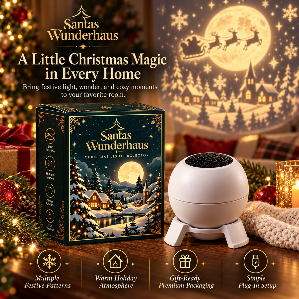 MerryGlow™ Christmas Sky  Projector
